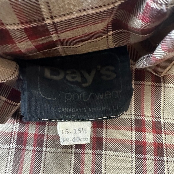 Vintage 1970s Day’s Plaid Flannel Button-up Shirt Large - Picture 3 of 4